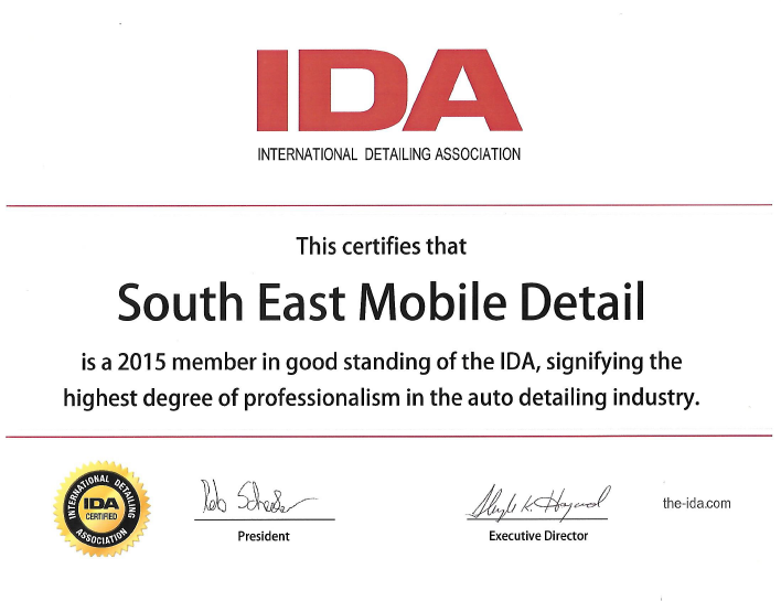 IDA Certificate